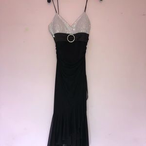 Black formal homecoming dress